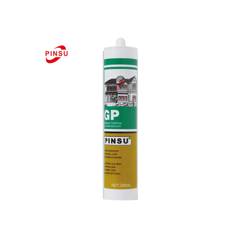 Neutrální silikonový tmel PINUS-GP odolný vůči povětrnostním vlivům na sklo a kov